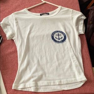 Brandy Melville white crop top